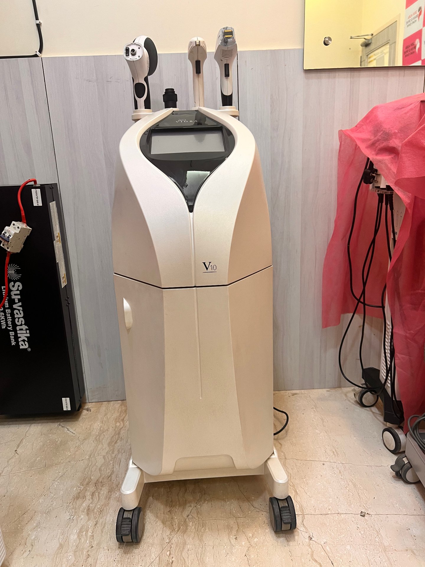 Aesthetic skincare equipment used for professional training